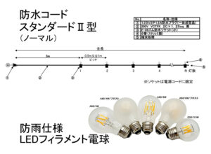 防水コードスタンダードⅡ型ノーマル　セット